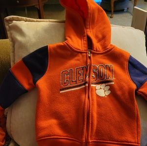 12 months Clemson zip up hoodie